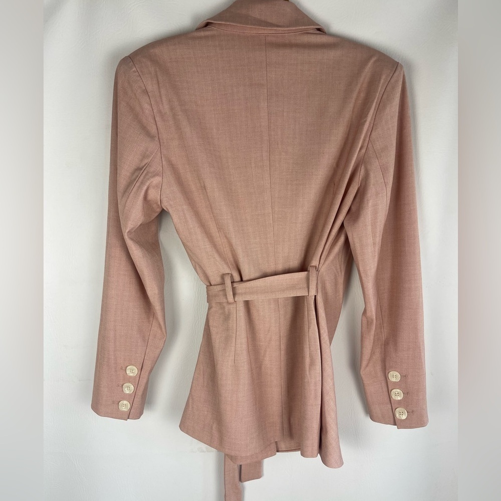 Petite Studio Tailored Dusty Rose Blazer Size Small – Classic Minimalist Style - Picture 3 of 9